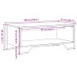 vidaXL Couchtisch Sonoma-Eiche 100x51x40 cm Holzwerkstoff vidaXL Couchtisch Sonoma-Eiche 100x51x40 cm Holzwerkstoff