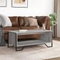 vidaXL Couchtisch Grau Sonoma 100x51x40 cm Holzwerkstoff vidaXL Couchtisch Grau Sonoma 100x51x40 cm Holzwerkstoff