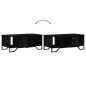 vidaXL Couchtisch Schwarz 100x51x40 cm Holzwerkstoff vidaXL Couchtisch Schwarz 100x51x40 cm Holzwerkstoff