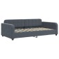 vidaXL Tagesbett Ausziehbar mit Schubladen Dunkelgrau 100x200 cm Samt vidaXL Tagesbett Ausziehbar mit Schubladen Dunkelgrau 100x200 cm Samt