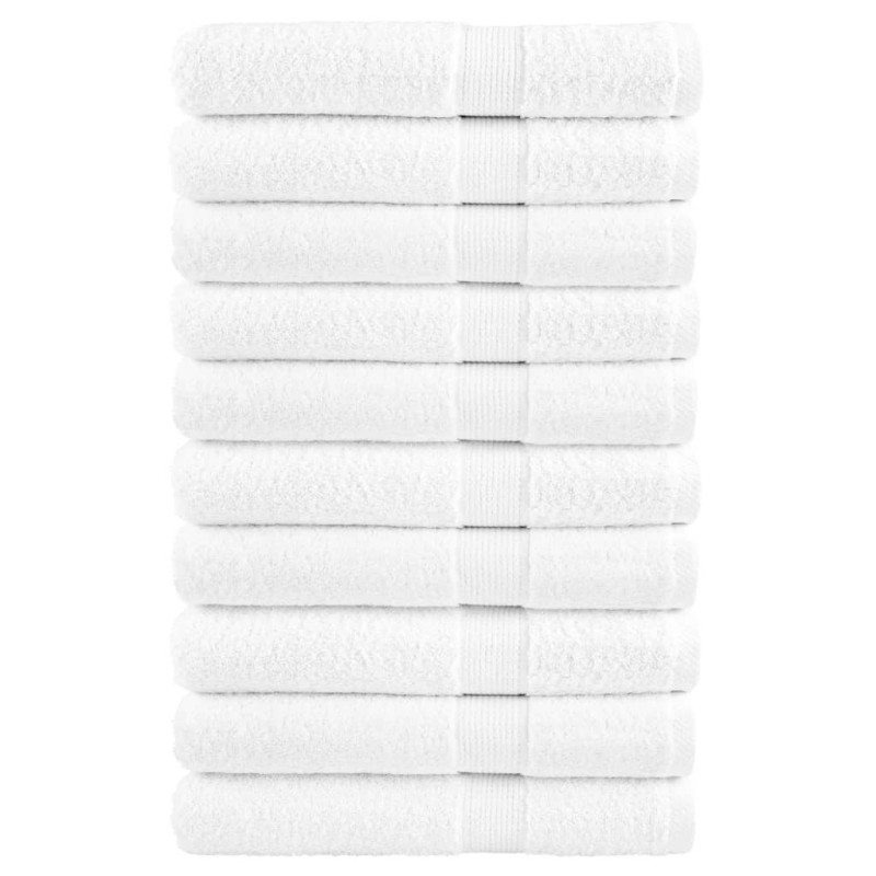 vidaXL Premium-Saunatücher SOLUND 10 Stk Weiß 80x200 cm 600 g/m² vidaXL Premium-Saunatücher SOLUND 10 Stk Weiß 80x200 cm 600 g/m²