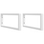 vidaXL Waschbeckenregal Wandmontage Stahl und Massivholz Buche vidaXL Waschbeckenregal Wandmontage Stahl und Massivholz Buche
