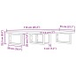 vidaXL Waschbeckenregal Wandmontage Stahl und Massivholz Buche vidaXL Waschbeckenregal Wandmontage Stahl und Massivholz Buche