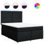 vidaXL Boxspringbett mit Matratze Schwarz 140x200 cm Stoff vidaXL Boxspringbett mit Matratze Schwarz 140x200 cm Stoff