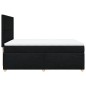 vidaXL Boxspringbett mit Matratze Schwarz 140x200 cm Stoff vidaXL Boxspringbett mit Matratze Schwarz 140x200 cm Stoff