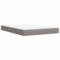 vidaXL Boxspringbett mit Matratze Taupe 140x190 cm Stoff vidaXL Boxspringbett mit Matratze Taupe 140x190 cm Stoff