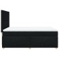 vidaXL Boxspringbett mit Matratze Schwarz 140x190 cm Stoff vidaXL Boxspringbett mit Matratze Schwarz 140x190 cm Stoff