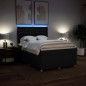 vidaXL Boxspringbett mit Matratze Schwarz 140x190 cm Stoff vidaXL Boxspringbett mit Matratze Schwarz 140x190 cm Stoff