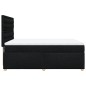 vidaXL Boxspringbett mit Matratze Schwarz 140x190 cm Stoff vidaXL Boxspringbett mit Matratze Schwarz 140x190 cm Stoff