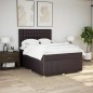vidaXL Boxspringbett mit Matratze Dunkelbraun 140x200 cm Stoff vidaXL Boxspringbett mit Matratze Dunkelbraun 140x200 cm Stoff