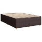 vidaXL Boxspringbett mit Matratze Dunkelbraun 140x200 cm Stoff vidaXL Boxspringbett mit Matratze Dunkelbraun 140x200 cm Stoff