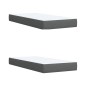 vidaXL Boxspringbett mit Matratze Dunkelgrau 200x200 cm Stoff vidaXL Boxspringbett mit Matratze Dunkelgrau 200x200 cm Stoff