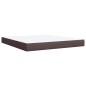 vidaXL Boxspringbett mit Matratze Dunkelbraun 180x200 cm Stoff vidaXL Boxspringbett mit Matratze Dunkelbraun 180x200 cm Stoff