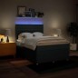 vidaXL Boxspringbett mit Matratze Blau 160x200 cm Stoff vidaXL Boxspringbett mit Matratze Blau 160x200 cm Stoff