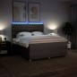 vidaXL Boxspringbett mit Matratze Taupe 180x200 cm Stoff vidaXL Boxspringbett mit Matratze Taupe 180x200 cm Stoff
