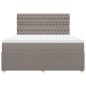 vidaXL Boxspringbett mit Matratze Taupe 180x200 cm Stoff vidaXL Boxspringbett mit Matratze Taupe 180x200 cm Stoff