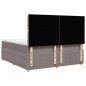 vidaXL Boxspringbett mit Matratze Taupe 180x200 cm Stoff vidaXL Boxspringbett mit Matratze Taupe 180x200 cm Stoff