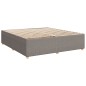 vidaXL Boxspringbett mit Matratze Taupe 180x200 cm Stoff vidaXL Boxspringbett mit Matratze Taupe 180x200 cm Stoff