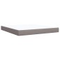 vidaXL Boxspringbett mit Matratze Taupe 180x200 cm Stoff vidaXL Boxspringbett mit Matratze Taupe 180x200 cm Stoff
