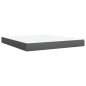 vidaXL Boxspringbett mit Matratze Dunkelgrau 180x200 cm Stoff vidaXL Boxspringbett mit Matratze Dunkelgrau 180x200 cm Stoff