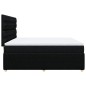 vidaXL Boxspringbett mit Matratze Schwarz 180x200 cm Stoff vidaXL Boxspringbett mit Matratze Schwarz 180x200 cm Stoff