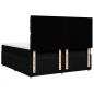 vidaXL Boxspringbett mit Matratze Schwarz 180x200 cm Stoff vidaXL Boxspringbett mit Matratze Schwarz 180x200 cm Stoff