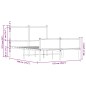 vidaXL Metallbett ohne Matratze Räuchereiche 120x190 cm vidaXL Metallbett ohne Matratze Räuchereiche 120x190 cm