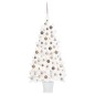 Künstlicher Weihnachtsbaum mit LEDs & Kugeln Weiß 90 cm Künstlicher Weihnachtsbaum mit LEDs & Kugeln Weiß 90 cm