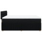 vidaXL Boxspringbett mit Matratze Schwarz 160x200 cm Stoff vidaXL Boxspringbett mit Matratze Schwarz 160x200 cm Stoff