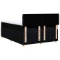 vidaXL Boxspringbett mit Matratze Schwarz 160x200 cm Stoff vidaXL Boxspringbett mit Matratze Schwarz 160x200 cm Stoff