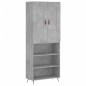 Highboard Betongrau 69,5x34x180 cm Holzwerkstoff Highboard Betongrau 69,5x34x180 cm Holzwerkstoff