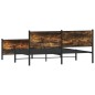 vidaXL Metallbett ohne Matratze Räuchereiche 193x203 cm vidaXL Metallbett ohne Matratze Räuchereiche 193x203 cm