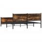 vidaXL Metallbett ohne Matratze Räuchereiche 180x200 cm vidaXL Metallbett ohne Matratze Räuchereiche 180x200 cm