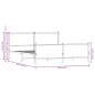 vidaXL Metallbett ohne Matratze Räuchereiche 180x200 cm vidaXL Metallbett ohne Matratze Räuchereiche 180x200 cm