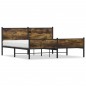 vidaXL Metallbett ohne Matratze Räuchereiche 183x213 cm vidaXL Metallbett ohne Matratze Räuchereiche 183x213 cm