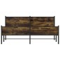 vidaXL Metallbett ohne Matratze Räuchereiche 183x213 cm vidaXL Metallbett ohne Matratze Räuchereiche 183x213 cm