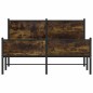 vidaXL Metallbett ohne Matratze Räuchereiche 140x200 cm vidaXL Metallbett ohne Matratze Räuchereiche 140x200 cm