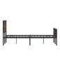 vidaXL Metallbett ohne Matratze Räuchereiche 140x200 cm vidaXL Metallbett ohne Matratze Räuchereiche 140x200 cm