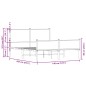 vidaXL Metallbett ohne Matratze Räuchereiche 140x200 cm vidaXL Metallbett ohne Matratze Räuchereiche 140x200 cm