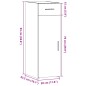 vidaXL Sideboard Weiß 30x42,5x93 cm Holzwerkstoff vidaXL Sideboard Weiß 30x42,5x93 cm Holzwerkstoff