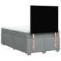 vidaXL Boxspringbett mit Matratze Hellgrau 120x200 cm Stoff vidaXL Boxspringbett mit Matratze Hellgrau 120x200 cm Stoff