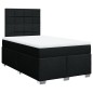 vidaXL Boxspringbett mit Matratze Schwarz 120x200 cm Stoff vidaXL Boxspringbett mit Matratze Schwarz 120x200 cm Stoff