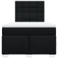vidaXL Boxspringbett mit Matratze Schwarz 120x200 cm Stoff vidaXL Boxspringbett mit Matratze Schwarz 120x200 cm Stoff