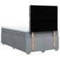 vidaXL Boxspringbett mit Matratze Hellgrau 120x200 cm Stoff vidaXL Boxspringbett mit Matratze Hellgrau 120x200 cm Stoff