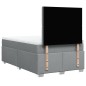 vidaXL Boxspringbett mit Matratze Hellgrau 120x200 cm Stoff vidaXL Boxspringbett mit Matratze Hellgrau 120x200 cm Stoff