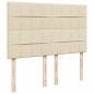 vidaXL Boxspringbett mit Matratze Creme 140x190 cm Stoff vidaXL Boxspringbett mit Matratze Creme 140x190 cm Stoff