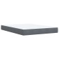 vidaXL Boxspringbett mit Matratze Dunkelgrau 140x200 cm Samt vidaXL Boxspringbett mit Matratze Dunkelgrau 140x200 cm Samt