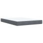 vidaXL Boxspringbett mit Matratze Dunkelgrau 140x200 cm Samt vidaXL Boxspringbett mit Matratze Dunkelgrau 140x200 cm Samt