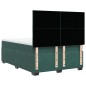 vidaXL Boxspringbett mit Matratze Dunkelgrün 140x200 cm Samt vidaXL Boxspringbett mit Matratze Dunkelgrün 140x200 cm Samt