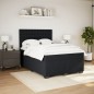 vidaXL Boxspringbett mit Matratze Schwarz 140x200 cm Samt vidaXL Boxspringbett mit Matratze Schwarz 140x200 cm Samt
